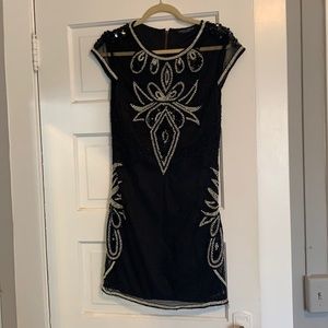Black mini dress with amazing bead detail